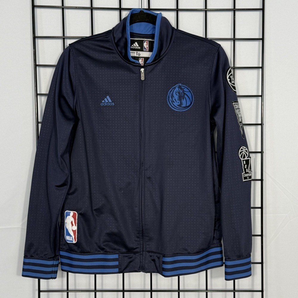 Adidas Dallas Mavericks Practice Jacket Youth Large Blue NBA Basketball‎ Sporty